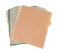 Gosknor 8-Pack Discbound Notebook Dividers with Pockets, Letter Size Plastic Index Dividers Multicolor Disc Planner Inserts for Office & School Document Organization, 9 x 11In