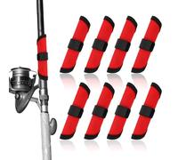 Gosknor 8pcs Lure Wraps, 15cm/5.9in Premium Durable Fishing Lure Wraps Practical Fish Hook Protector Guard to Keep Fishermen Safe for Fishing Rod