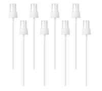 Gosknor 8pcs Plastic Spray Bottle Top, White Nozzle Sprayer Caps Replacement Head Fine Mist Sprayer Plastic Spray Pump Trigger for Essential Oil Bottles Cleaning Solutions