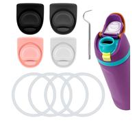Gosknor 9pcs Water Bottle Replacement Parts Compatible with Owala FreeSip, Water Bottle Seal O Ring & Replacement Stopper for Owala 16/19/24/25/32/40oz Gasket Plug Lid Accessories BPA-Free