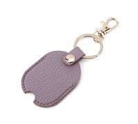 Gosknor Car Key Cover, Leather Car Key Sleeve Broken Car Key Loop Replacement Car Key Fob Cover Protector Car Key Holder for Man & Woman(Purple Gray)