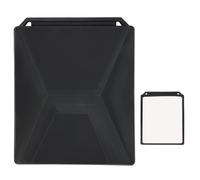 Gosknor Case Cover Compatible with Starlink Mini Satellite Antenna, Liquid Case Portable Case Full Coverage Case Silicone Protective Shell with Black Sticker (Black)