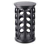 Gosknor Coffee Pod Carousel Organizer for Keurig K-Cup Pods, 40 Capacity Coffee Bags Holder Plastic Coffee Bar Countertop Storage for Home Office Kitchen (Black)