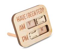 Gosknor Dog Feeding Reminder Magnetic, Single Side Have I Been Fed Pet Feeding Tracker with 4 Magnets AM/PM Daily Indication Chart Feed Your Pets Sign for Fridge Prevent Dog Cat Over or Under Feeding