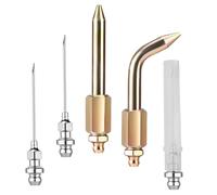 Gosknor Grease Gun Needle Tips, Straight & Bent Needle Nozzle Dispenser for Precision Greasing Grease Injector with Adapter for Ball Joints Bushings Bearings & Rubber Boots