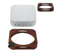 Gosknor Heat Dissipation Stand for Mac Mini M4, Wooden Cooling Mount Dual Cooling Design Laptop Mount Stand Accessories Compatible with Apple 2024 Mac Mini M4 /M4 Pro