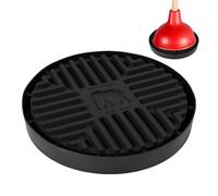 Gosknor Plunger Tray, 7.09 Inch Plunger Mat Round Toilet Plunger Holder Only Plunger Air Drying Mat Catches Drips Plunger Storage Caddy for Bathroom Accessories