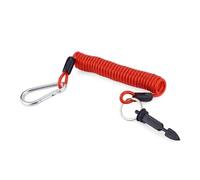 Gosknor Trailer Brake Away Cable, 6ft High Rebound Spring Breakaway Coiled Cable Trailer Emergency Camper Safety Towing Cable Lock Accessories for RV Trailer Caravan Emergency Camper