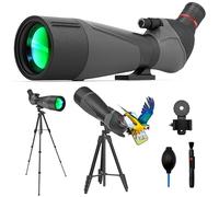 Gosky 20-60x85 Spotting Scope with Full Size Tripod, Phone Adapter and Cleaning Kit, Spotting Scopes for Bird Watching, Wildlife Viewing,Portable with Carrying Bag