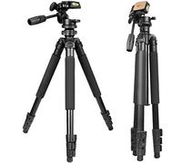 Gosky Tripod -Travel Portable Tripod for Spotting scopes, Binoculars, camcorders, or SLR Cameras (Pro Model (61-inch))