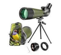 Gosky Updated Newest Spotting Scope - BAK4 Angled Scope for Target Shooting Hunting Bird Watching Wildlife Scenery （Camere adapter compatible）