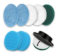 GOSLMYY 9 Pack 4 Inch Cordless Electric Scrubber Brush Heads for Household/Bathroom/Floor/Tile/Car Cleaning
