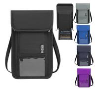 GOSLYLY Travel Neck Wallet Passport Holder, RFID Blocking Passport Holder with Adjustable Neck Strap for Men and Women to Keep Cash, Credit Cards and Travel Documents Safe,