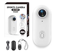 Gosnap 4k Thumb Action Camera, Motiontrail Camera - Nexo25 Camera, Motion Trail Body Cam, Wearable Thumb Action Cameras 4k, for Sports, Cycling, Diving, Outdoor Exploration (White,1080p)