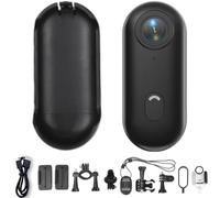 GoSnap Thumb Action Camera, Go Snap Body Cam, Small Camera with Audio, HD 1080, for Cycling, Travel (Black)