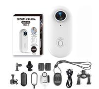 Gosnap - Thumb Camera, Gosnap - Go Snap Camera-4k Thumb Action, Wearable Mini Gosnap Body Camera with 360° Rotation Spring Clip (1080P,White)
