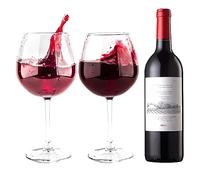 GOSOYO Big Wine Glasses Oversized Set of 2 (750ml/25oz). Giant Red Wine Glass, Big Cocktail Glasses, Aperol Spritz and Gin Glasses, Extra Large Wine Glasses with Stem