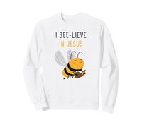 Gospel Kids Christian Faith Cute Bee: I Bee-lieve in Jesus Sweatshirt