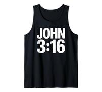 Gospel of John Bible Verse Minimalist Christian Tank Top
