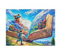 Gospel Sacred Icon 500 Piece Jigsaw Puzzle for All Ages Figure Book Landscape Idea Quality Time Cardboard Home Decor Accent 500 PCS