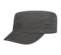 Stetson Gosper Ladies/Mens Army-Style Urban Cap - Cotton Army Cap - Military-Style Cap with UV Protection - Summer and Winter Cap - Cap Dark Grey