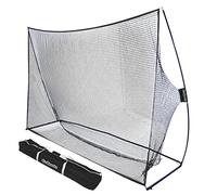GoSports 10 ft x 7 ft Golf Practice Hitting Net - Personal Driving Range for Indoor or Outdoor Use - Black