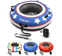 GoSports 44" Heavy Duty River Tube with Premium Canvas Cover - Commercial Grade River Tube - Stars & Stripes