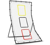 GoSports 6 x 4 ft Baseball & Softball Pitching and Fielding Rebounder - Pitch Back Net with 3 Target Zones
