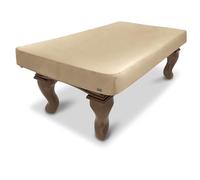 GoSports 7 ft Premium Leatherette Pool Table Cover - Waterproof & Tearproof - Heavy Duty Indoor & Outdoor Billiard Table Cover - Tan