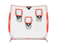 GoSports 8 x 8 ft Football Throwing Net - Red