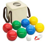 GoSports 90 mm Premium Resin Bocce Ball Set - Outdoor Lawn Game