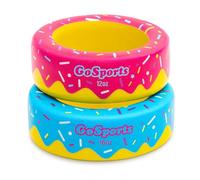 GoSports Baseball and Softball Bat Donuts - 2 Pack Baseball Drip Bat Weights - 16 oz & 12 oz