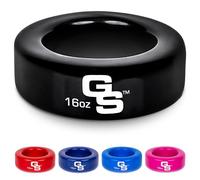 GoSports Baseball and Softball Bat Weight - 16 oz Baseball Donut - Black