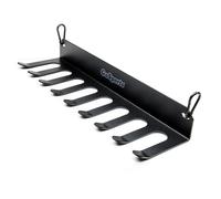 GoSports Baseball & Softball Bat Rack - Holds 16 Bats - Mount on Wall or Clip on Dugout Fence - Black