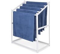 GoSports Coast Modern Pool 5 Beach Towel PVC Drying Rack for Outdoor & Indoor Use, Polyvinyl Chloride Rubber, White