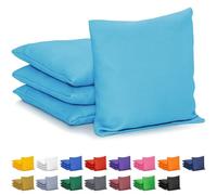GoSports Cornhole Bean Bags Set of 4 - Regulation All Weather - Classic Light Blue