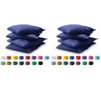 GoSports Cornhole Bean Bags Set of 4 - Regulation All Weather - Navy (Pack of 2)