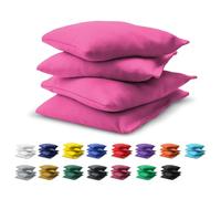 GoSports Cornhole Bean Bags Set of 4, Regulation All Weather, Pink