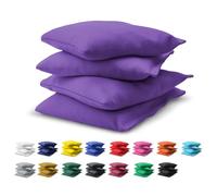 GoSports Official Regulation Cornhole Bean Bags Set (4 All Weather Bags) - 16 Colors Available - Purple