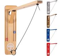 GoSports Hook 21 Wall Mounted Ring Swing Game with Foldable Arm - Play Indoors or Outdoors