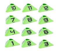 Modern Sports Cone 12 Pack with Numbers 1-12