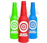 GoSports Outdoors Blast Bottles - 3 Pack - Shatterproof Bottle Shooting Targets with Rope for Firearm Target Practice, Great for Indoor & Outdoor Gun Ranges