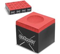 GoSports Premium Pool Cue Chalk Cube 12 Pack - Red Billiards Pool Stick Chalk