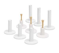 GoSports Rubber Golf Tees 9 Pack - 3x of 1.5 Inch, 2.25 Inch and 3.5 Inch Tees - Universal with Artificial Turf Golf Mats