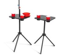 GoSports ScoreCaddy Set of 2 All Weather Cornhole Scoreboard Tables with Drink Holders - Outdoor Score Keeper Accessory for Yard Games
