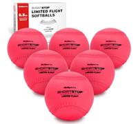 GoSports Shortstop Limited Flight Practice Softballs, 6 Pack