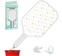 GoSports Sip N' Serve Pickleball Paddle Flask (20 oz) - Hidden Alcohol Travel Flask - Funny Liquor Gift - Includes Funnel & Spout