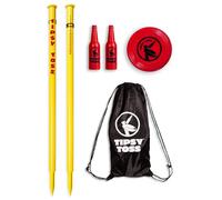 GoSports Tipsy Toss Game Set - Flying Disc Bottle Drop Yard Game - Pro
