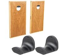 GoSports Wall Mounted Cornhole Board Hangers - Set of 2 - Includes Bean Bag Tote