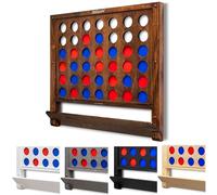GoSports Wall Mounted Giant 4 in a Row Game - Jumbo 4 Connect Family Fun with Coins